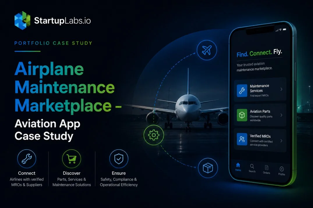 Airplane Maintenance Marketplace – Aviation App Case Study Image